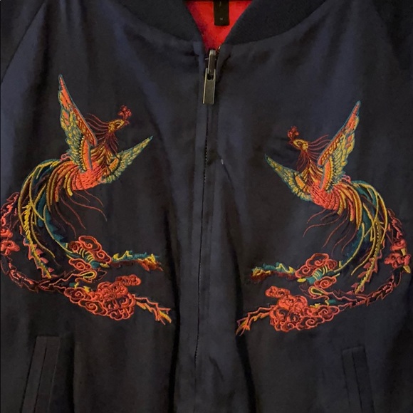 Bomber embroidered reversible coat - Picture 4 of 6